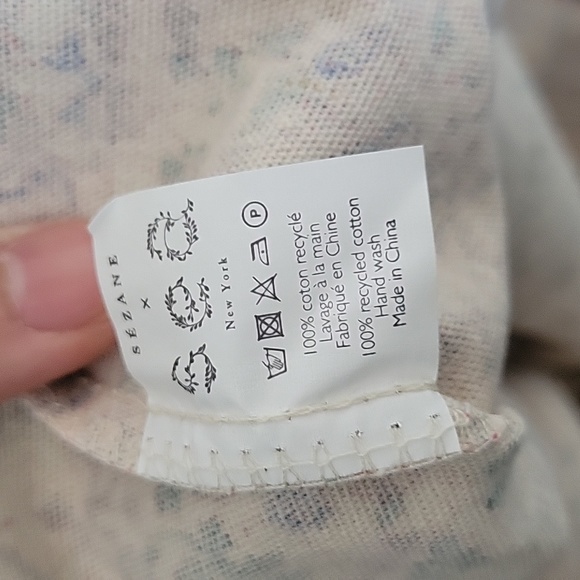 Sezane x Sea New York 100% Cotton Canvas Tote - Picture 4 of 7